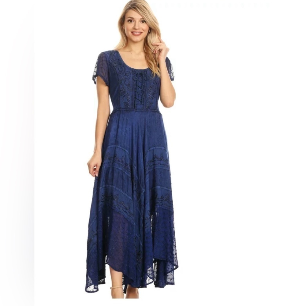 NWT Sakkas Marigold Embroidered Fairy Dress Size S/M